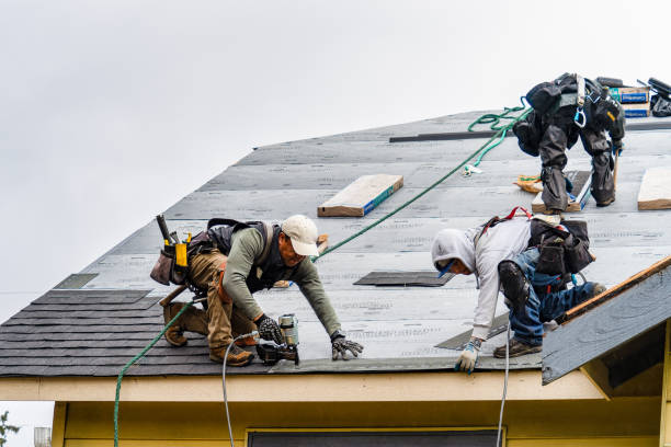 Professional Gutter Installation technician working in Haverstraw, NY